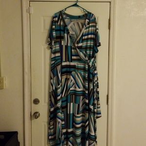 Faux wrap dress
